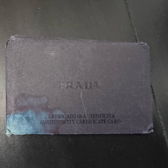 Prada light blue pebbled leather handbag - Picture 8 of 10